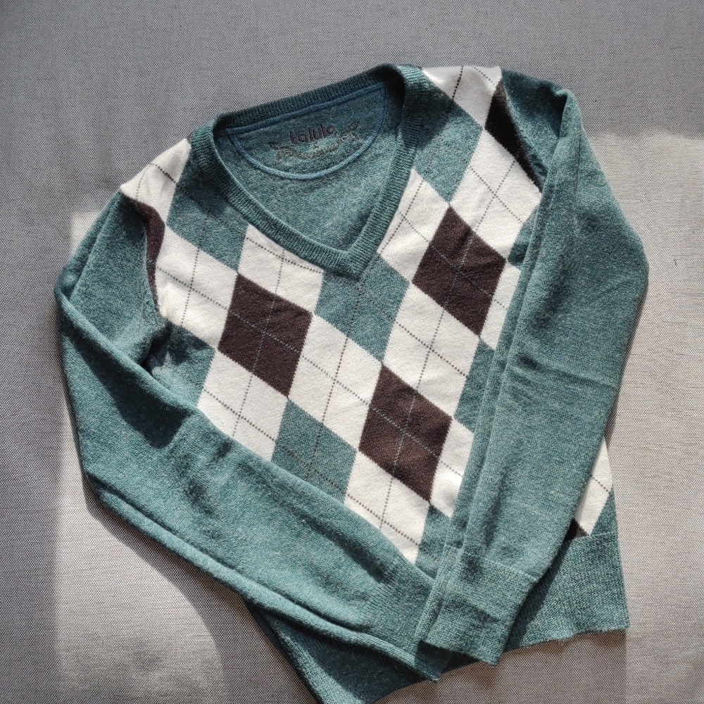 Talula Argyle sweater
